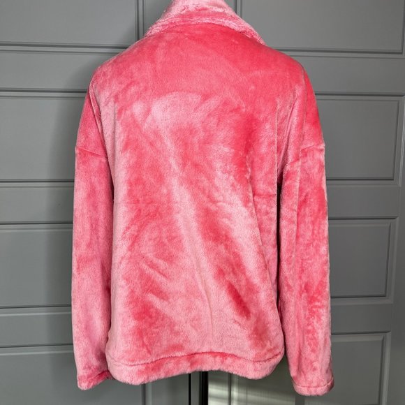 T by Talbots Pink Fleece Jacket - Picture 2 of 5